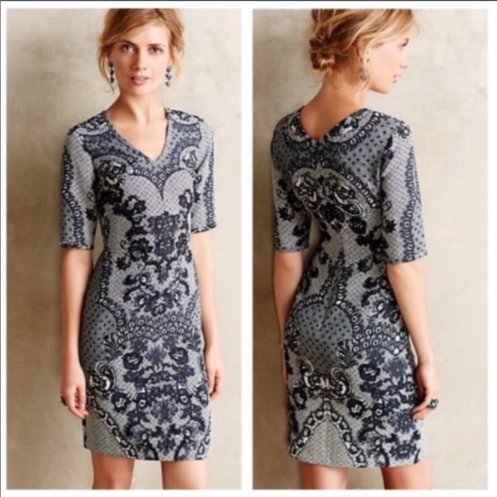 Anthropologie Baraschi Sheath Dress, size 0